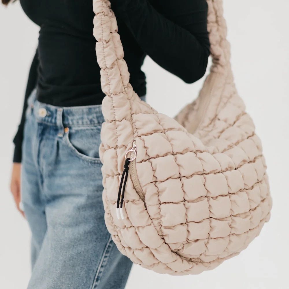NWT Pretty Simple Carmen Hobo Tote Tan - Picture 2 of 7